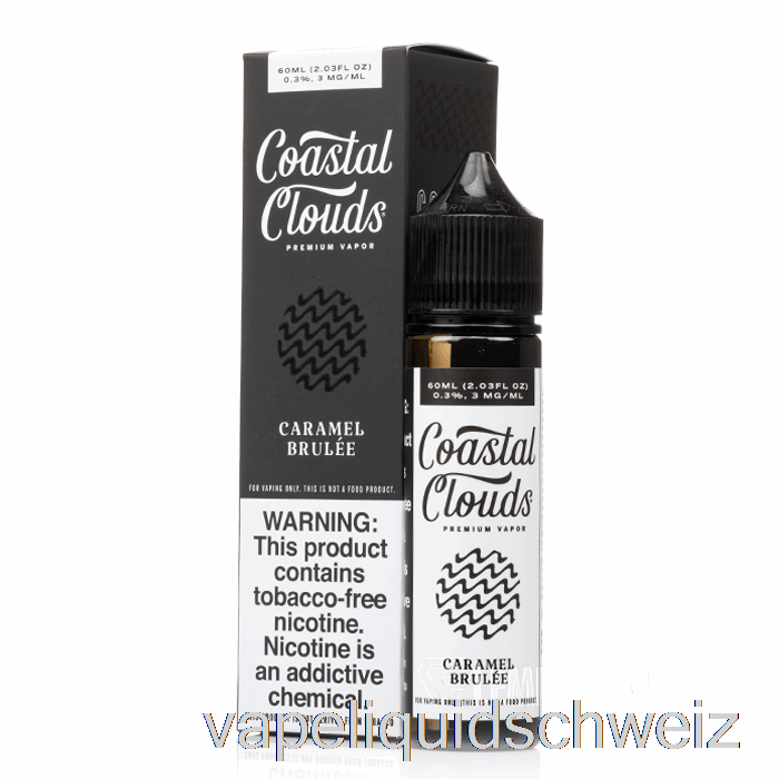 Karamell-Brûlée – Coastal Clouds Co. - 60 Ml 6 Mg Vape Liquid E-Liquid Schweiz